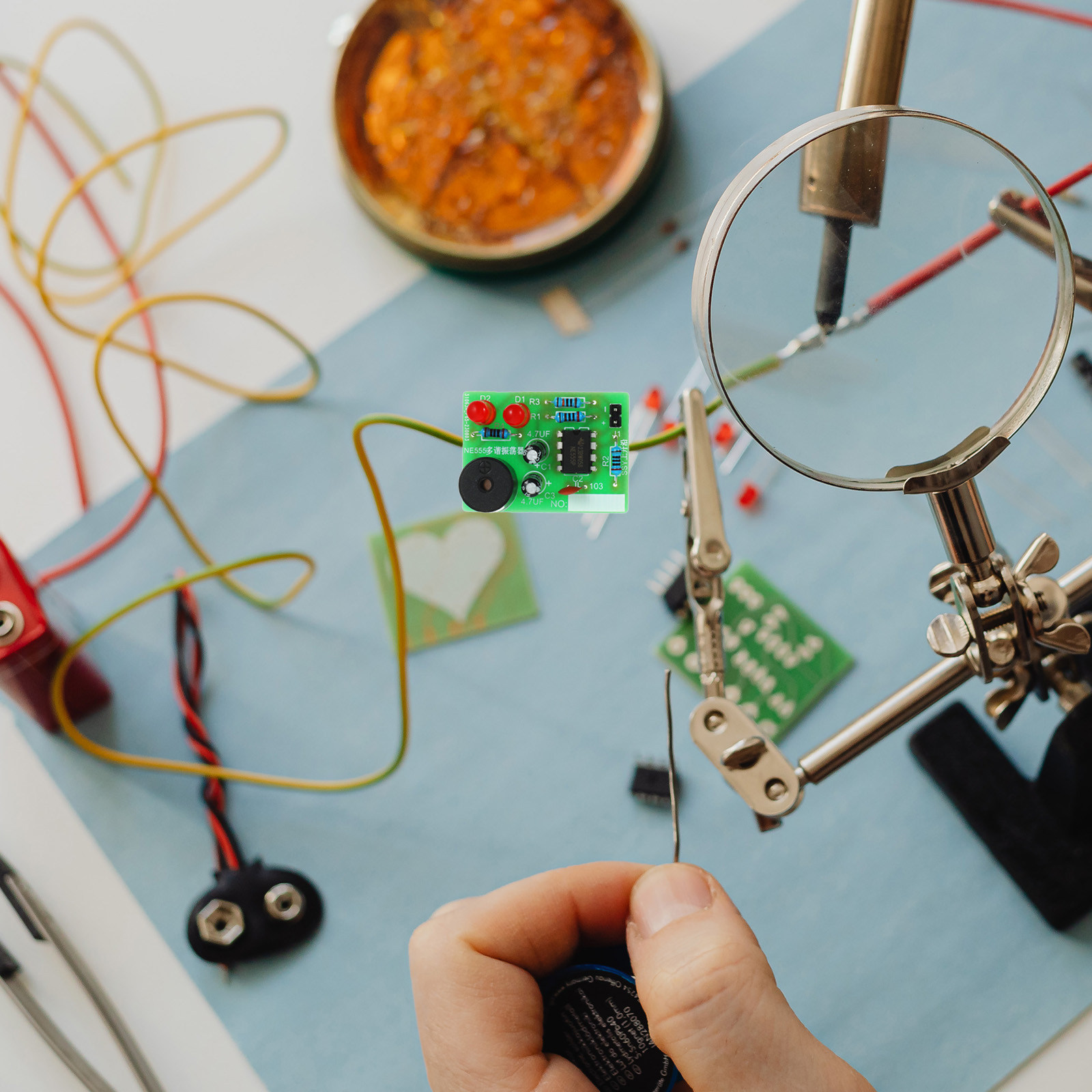 Learn Diy Electronics - 5Set Soldering Training Kit Welding Practice
