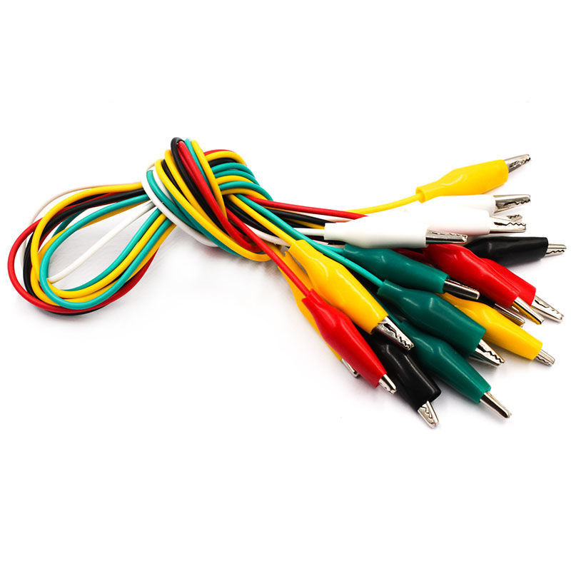 Crocodile Clip Set - 10pcs Alligator Clips Electrical Test Leads