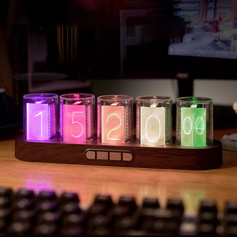 Diy Electronics Desk - Electronic Tube Clock DIY Digital Creativity