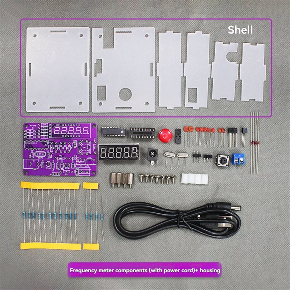 Diy Electronics Circuits - SCLS Digital Frequency Meter Crystal Oscillator
