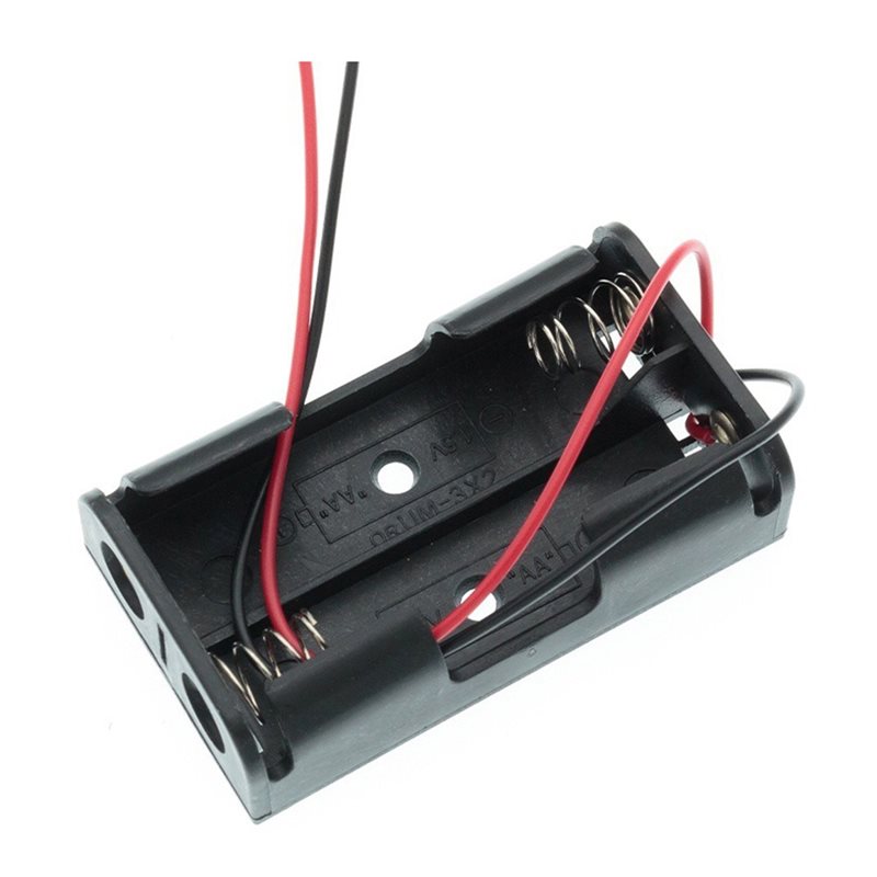 Diy Electronics Storage - AAAEL-100Pcs 2AA Battery Case Box With