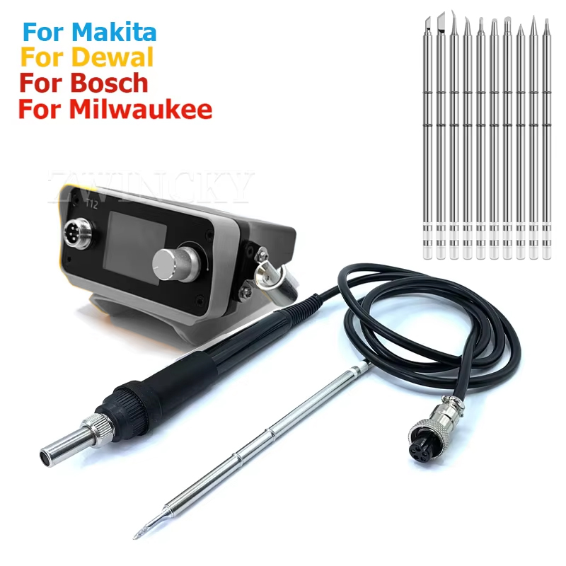 Diy Electronics Storage - Cordless Soldering Iron Station For Dewaltt/Makita/Milwaukee/Bosch，18V