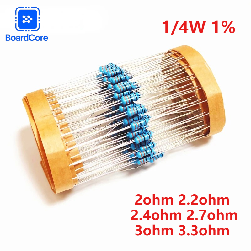 100/120PCS 1/4W 1% Metal Film  - đánh giá và giá Resistor Kit 1 4W