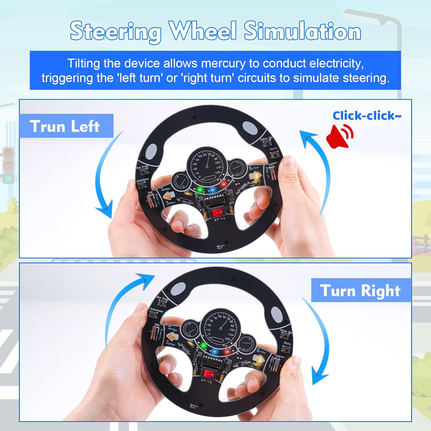 Car Steering Wheel DIY Solderi - đánh giá và giá Diy Electronics Projects For Adults
