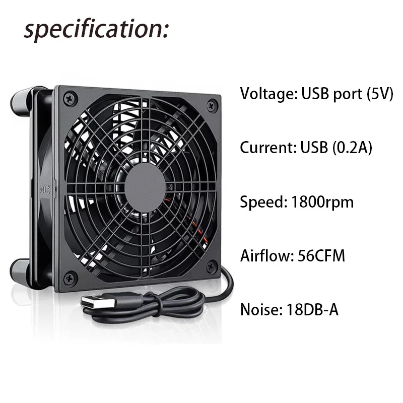 Router Cooling Fan High Airflo - đánh giá và giá Diy Electronics Box