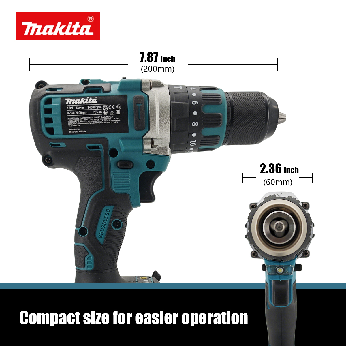 Makita 13mm Brushless Cordless - đánh giá và giá Makita Drill Ddf484