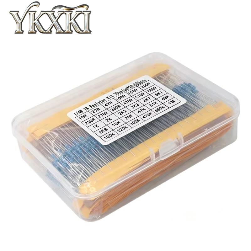 300pcs 600pcs 820pcs 1/4W 1% M - đánh giá và giá Resistor Kit 1 4W