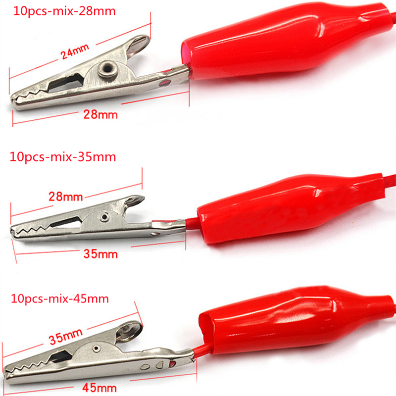 10pcs Alligator Clips Electric - đánh giá và giá Crocodile Clip Set