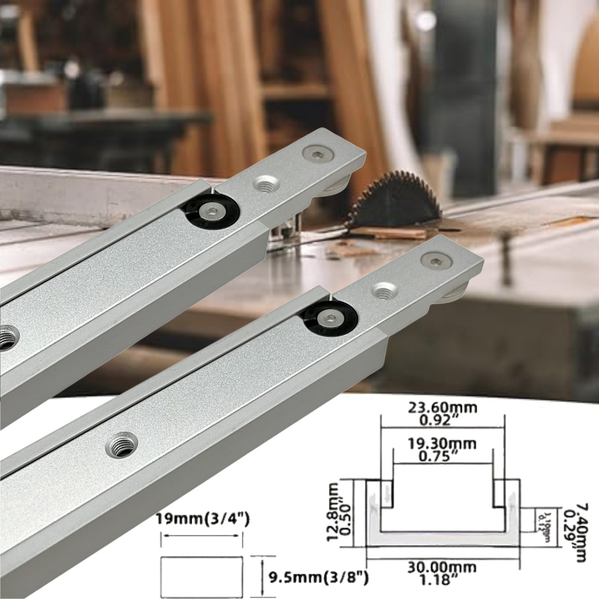 1 Set Aluminium T-Track Slot & - đánh giá và giá Diy Electronics Workbench