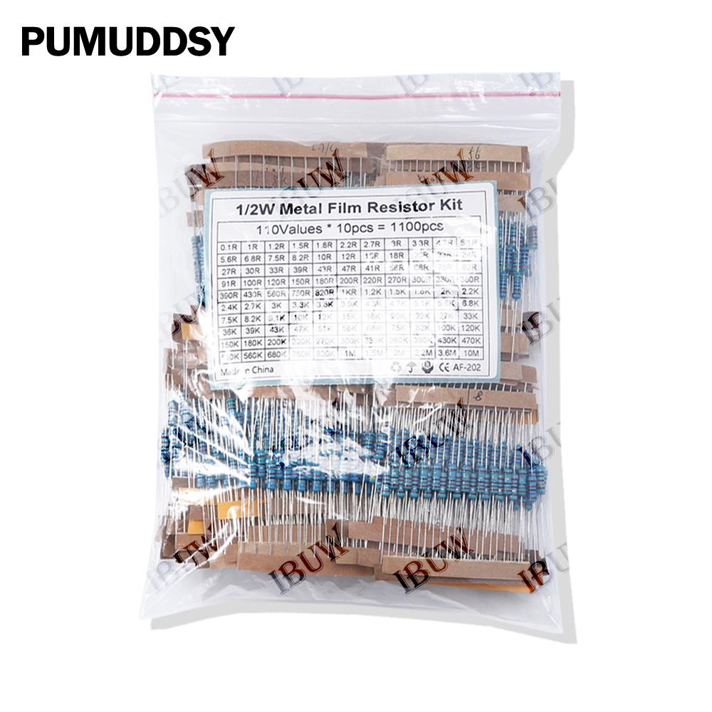 1/4W 1/2W 1W 2W 3W Resistance  - đánh giá và giá Resistor Kit 1 4W