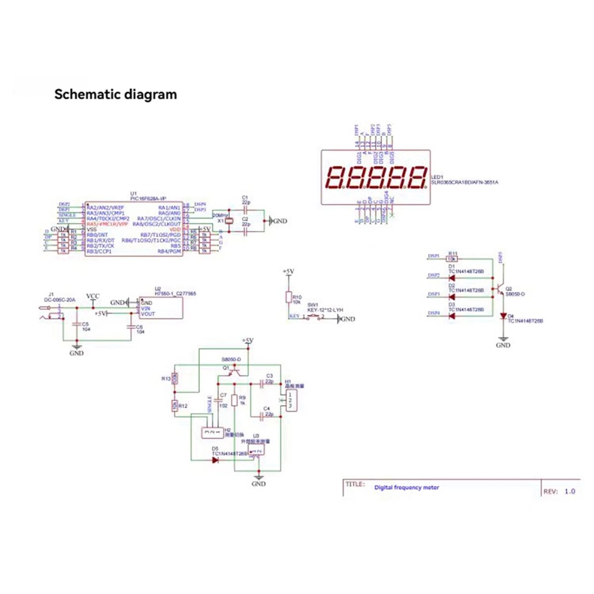 SCLS Digital Frequency Meter C - đánh giá và giá Diy Electronics Circuits