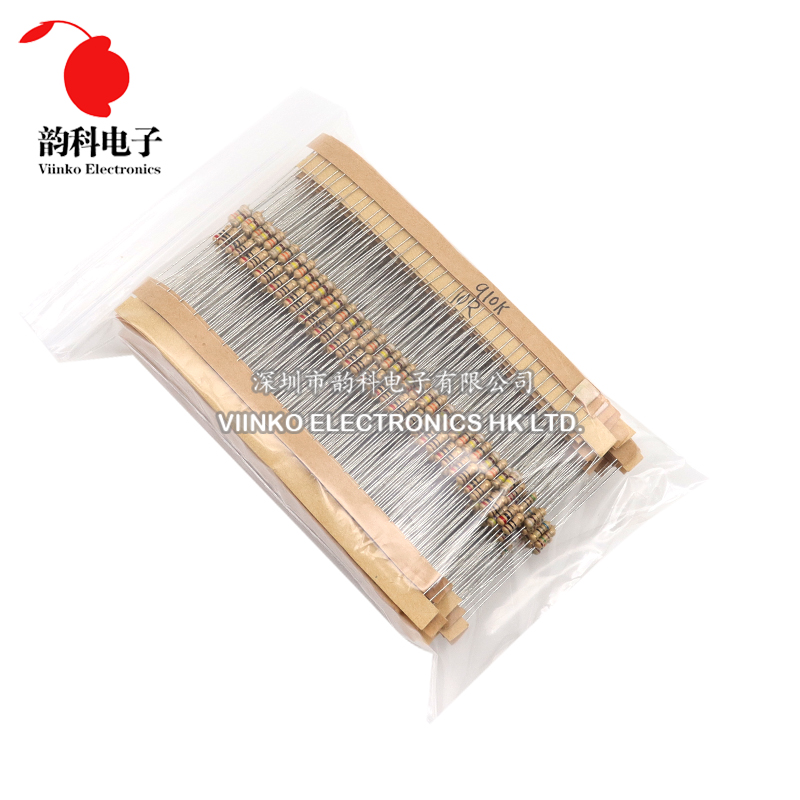 860pcs 1/4W Carbon Film Resist - đánh giá và giá Resistor Kit 1 4W