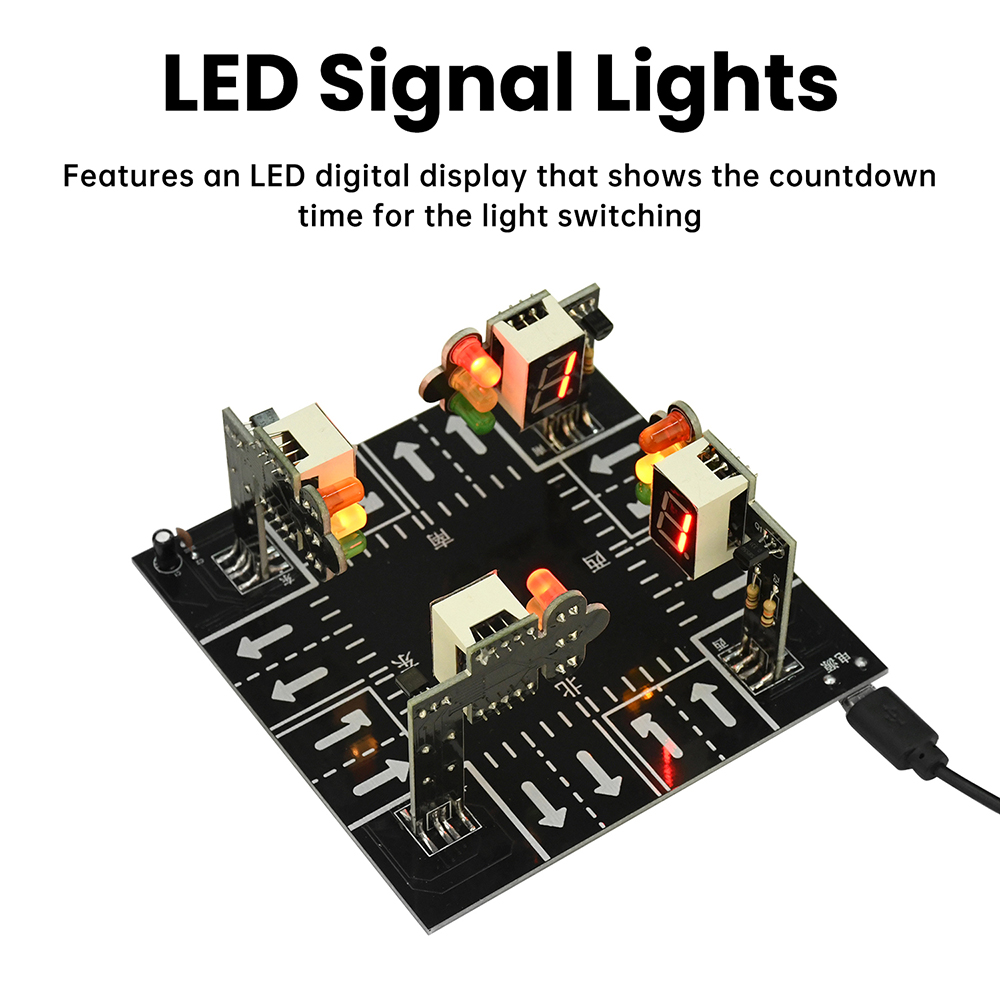Traffic Light Simulator Kit wi - đánh giá và giá Diy Electronics Projects For Adults