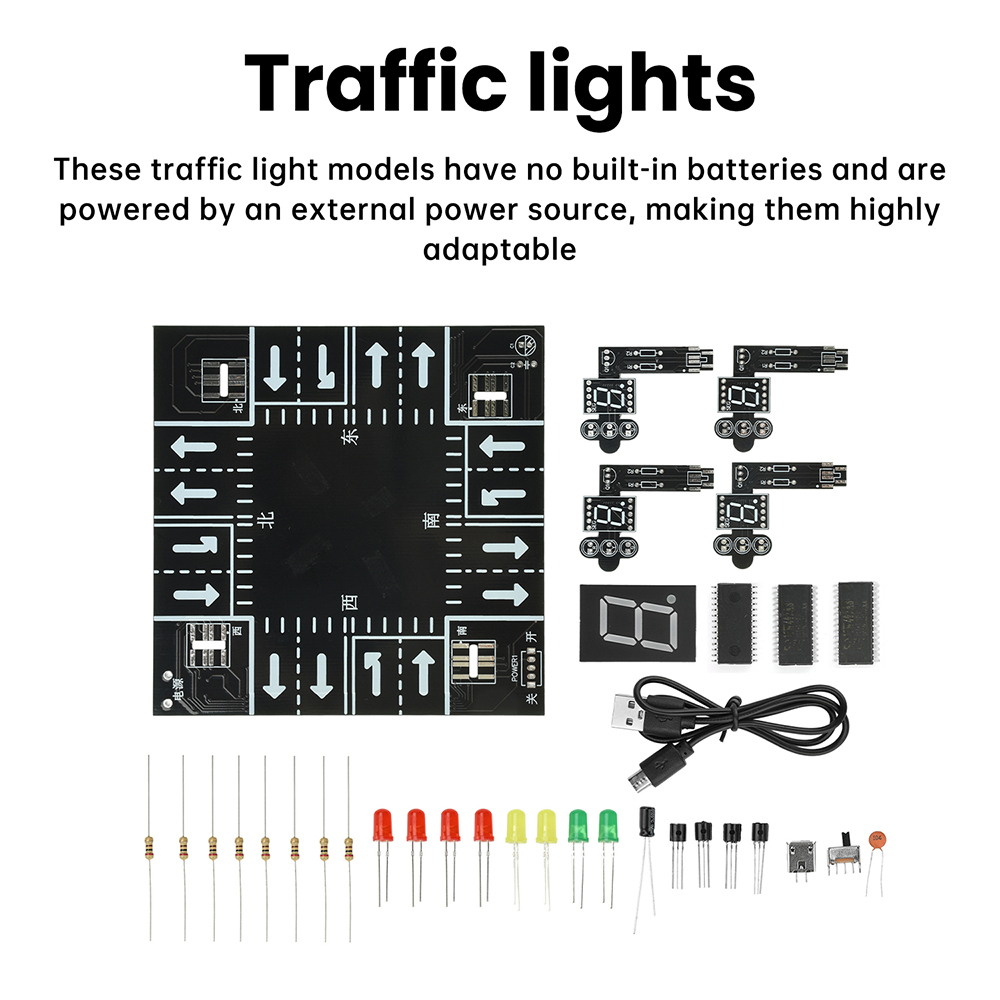 Traffic Light Simulator Kit wi - đánh giá và giá Diy Electronics Projects For Adults