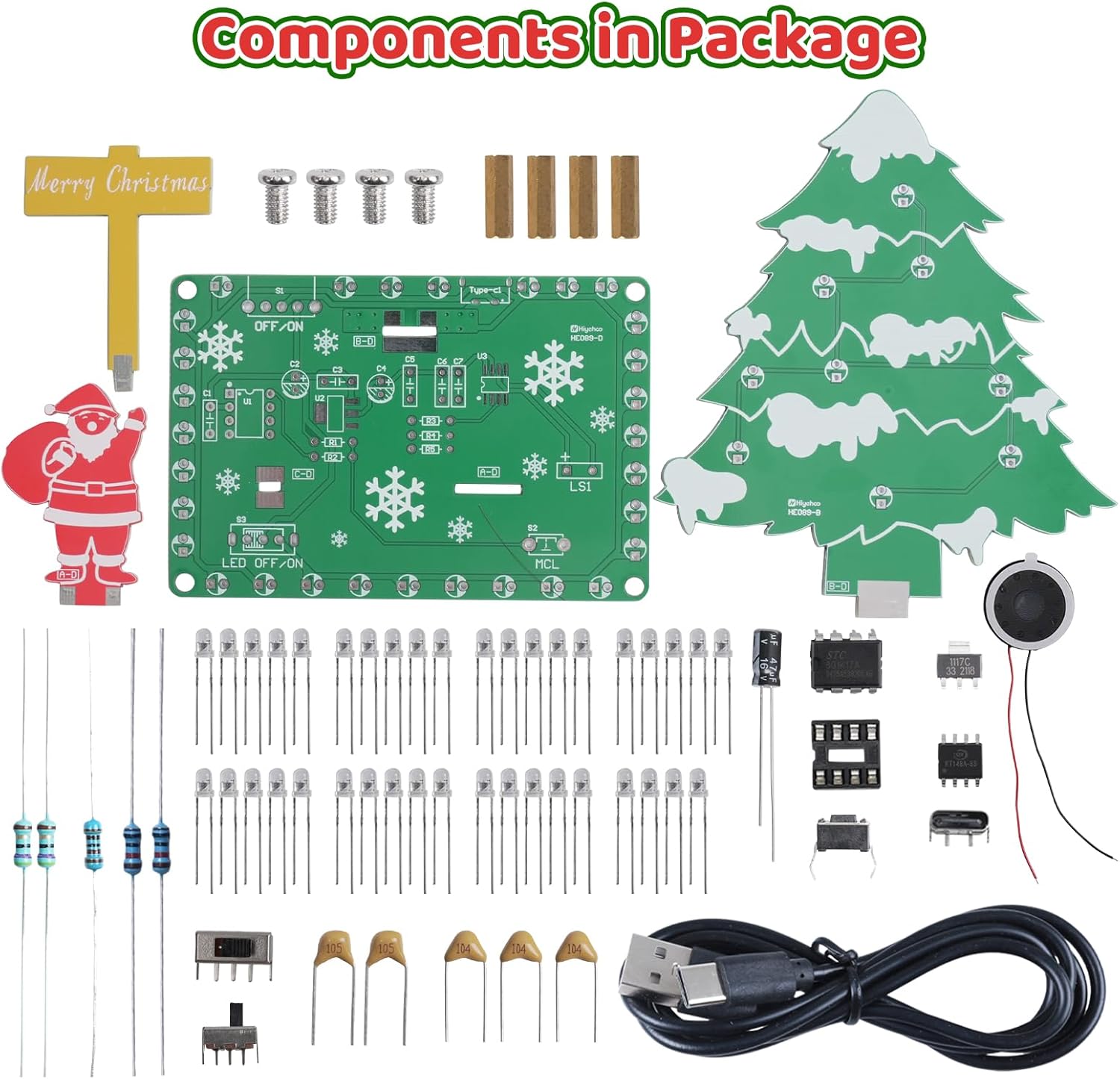 Musical Christmas Tree Solderi - đánh giá và giá Diy Electronics Projects For Adults