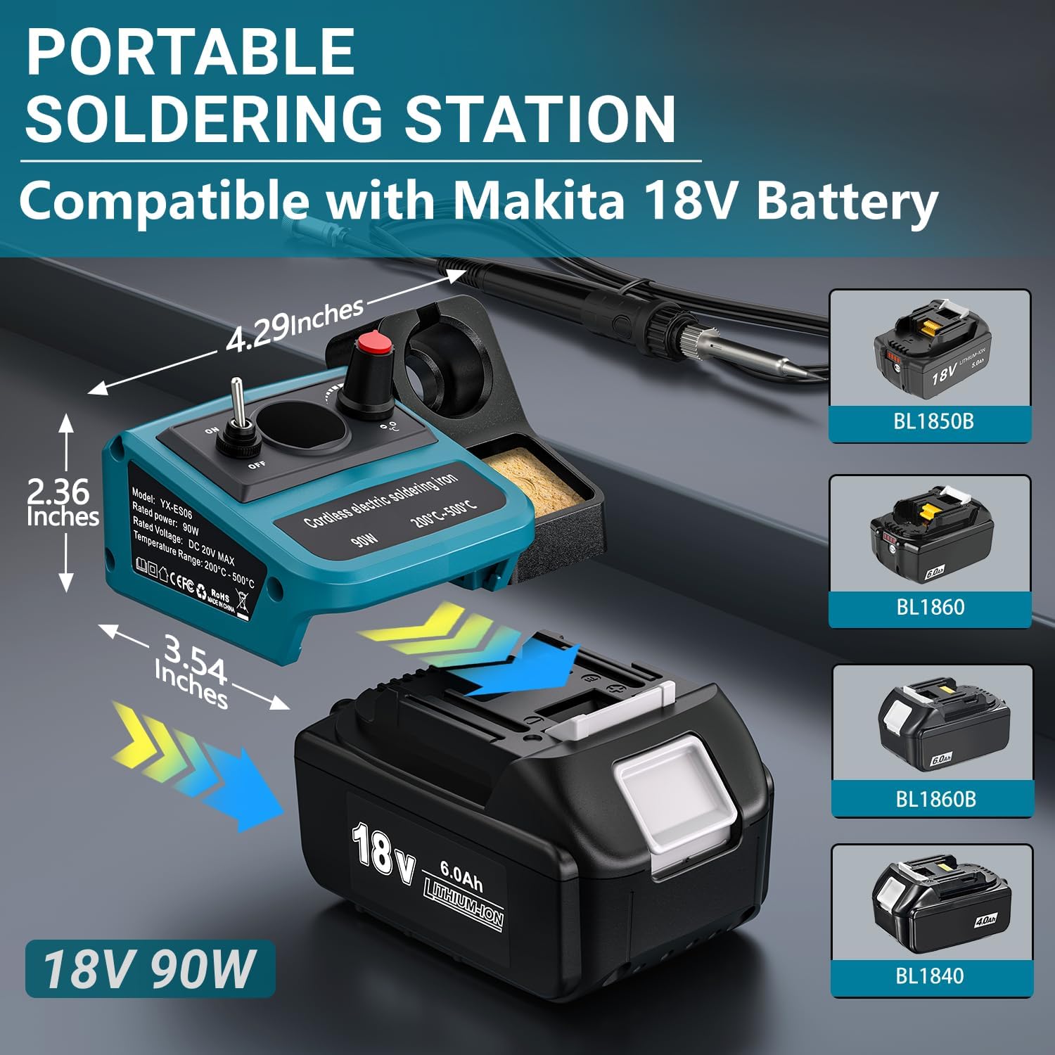 90W LED Digital Cordless Solde - đánh giá và giá Diy Electronics Tool Kit