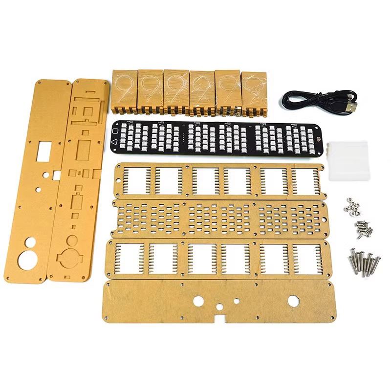 Glow Tube Clock Kit DIY Electr - đánh giá và giá Diy Electronics Desk