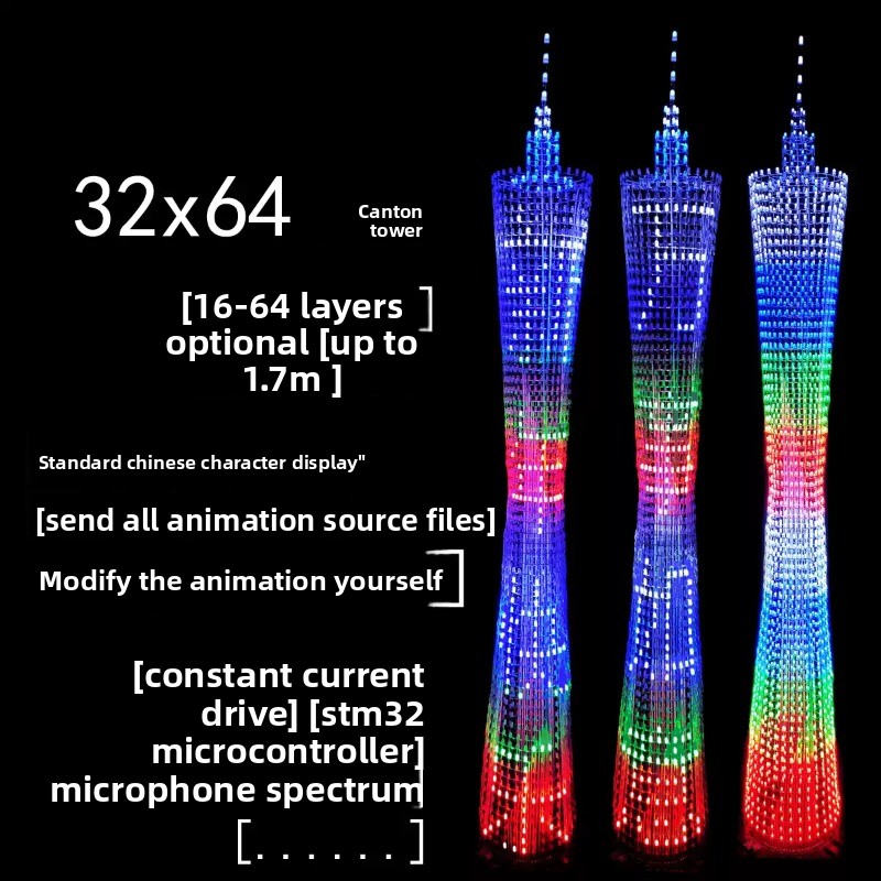 64 Layers Canton Tower DIY Ele - đánh giá và giá Diy Electronics Tool Kit