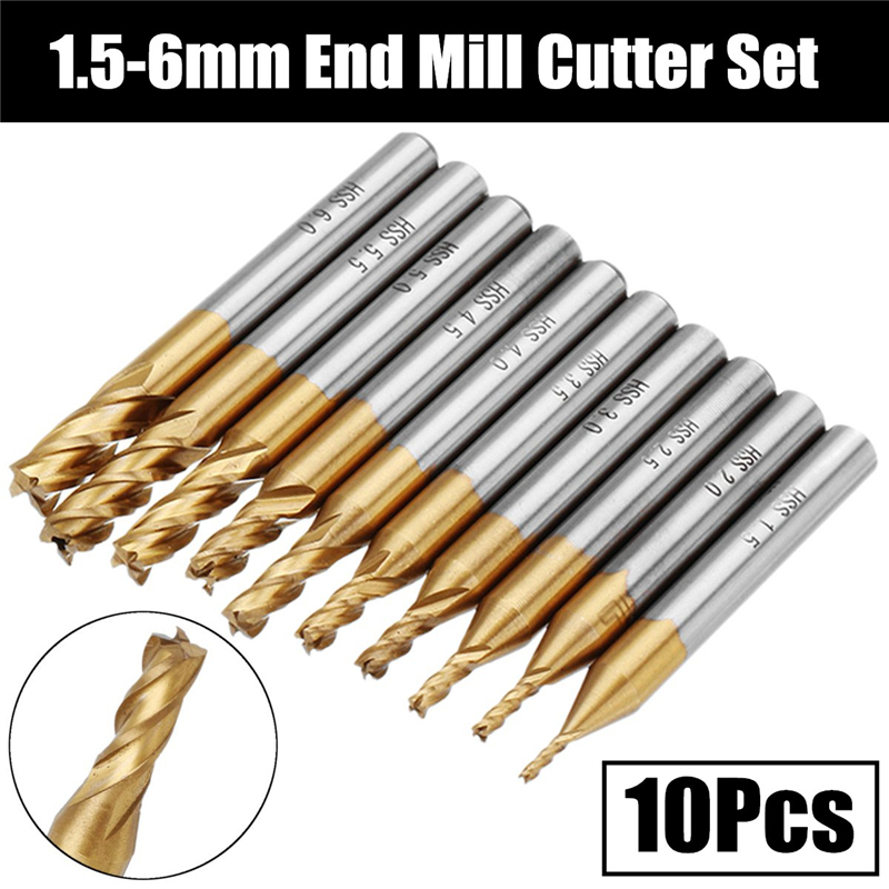 4 Loại Sáo Dao Phay HSS Titani - đánh giá và giá Diy Cnc Router Electronics