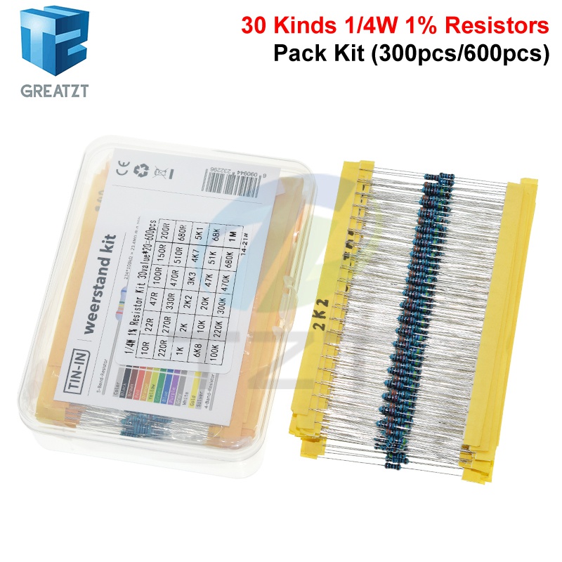 GREATZT 600pcs/set 30 Kinds 1/ - đánh giá và giá Resistor Kit 1 4W