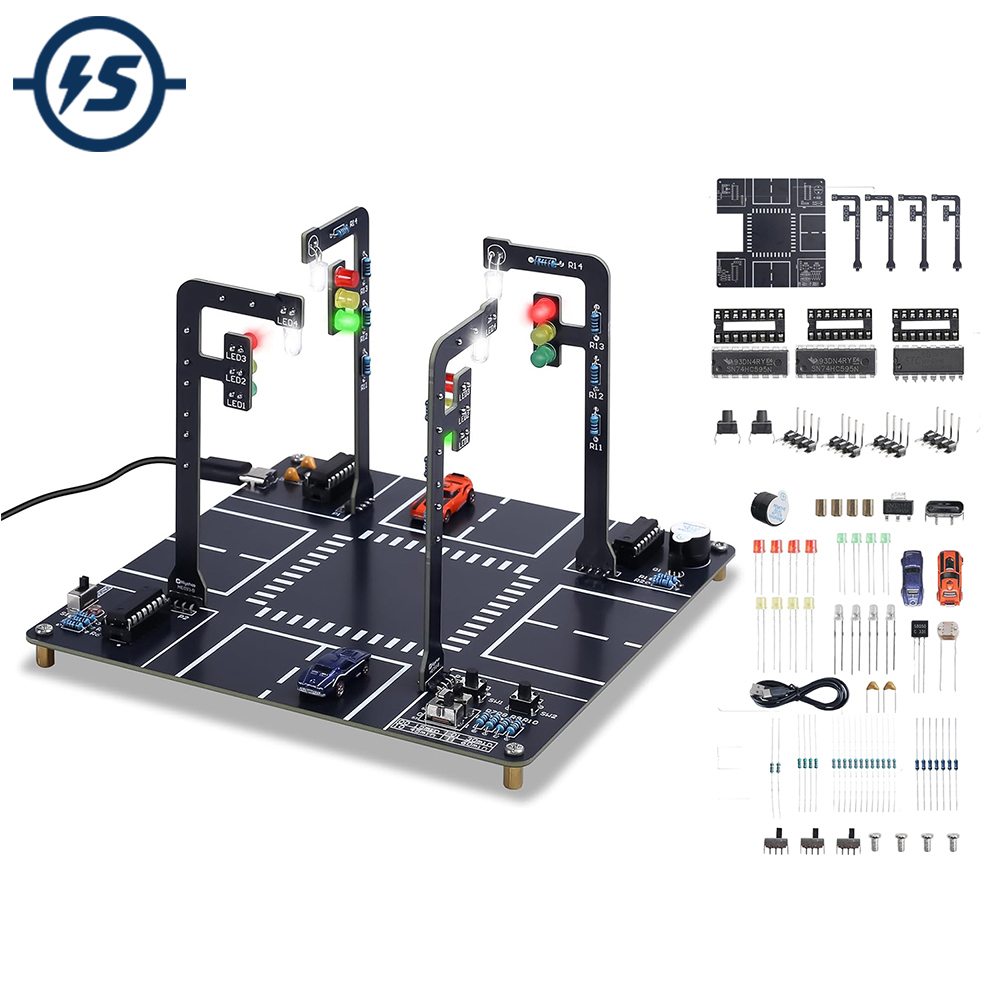 Traffic Light Simulator Kit wi - đánh giá và giá Diy Electronics Projects For Adults