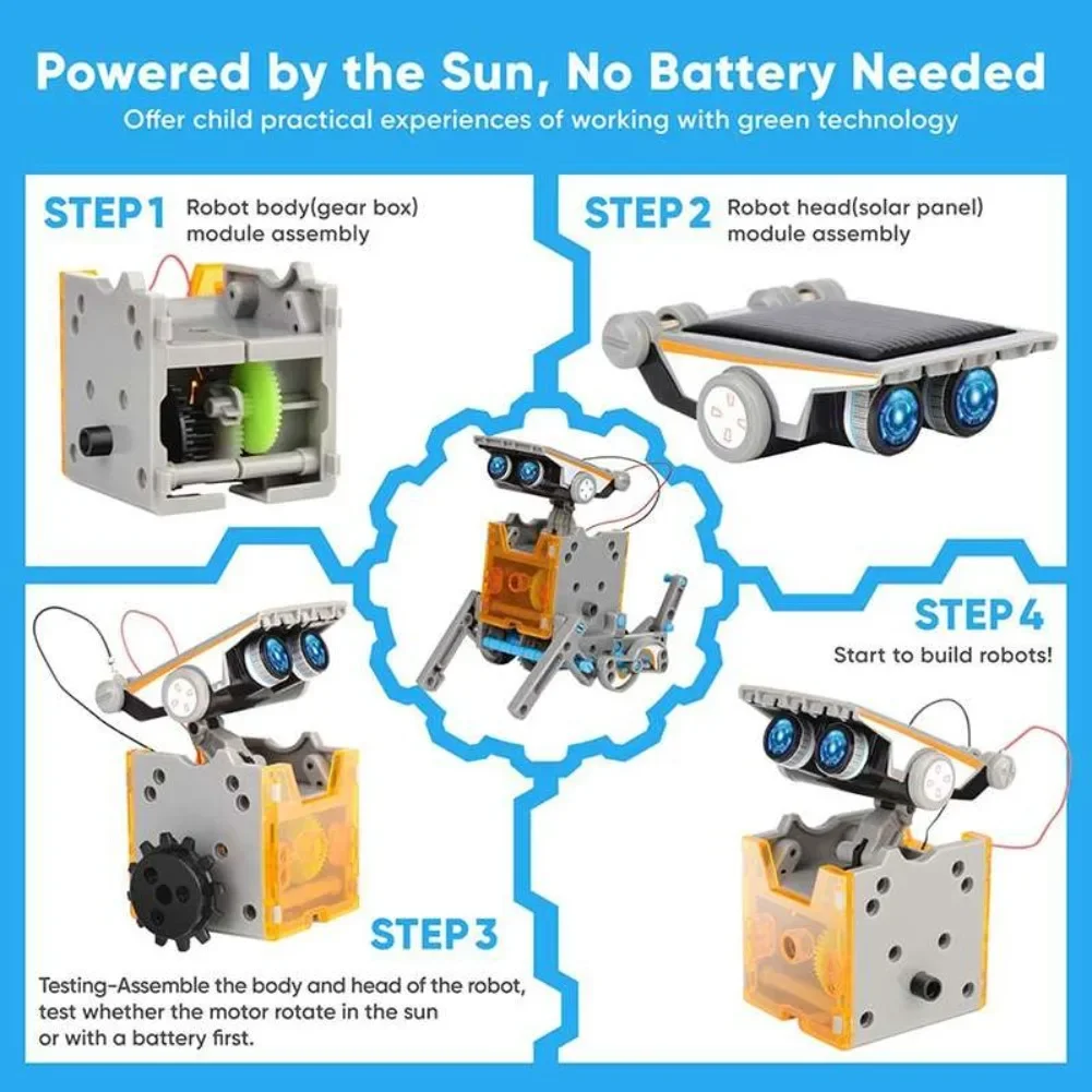 13 in 1 Solar Powered Robot Sc - đánh giá và giá Diy Electronics Tool Kit