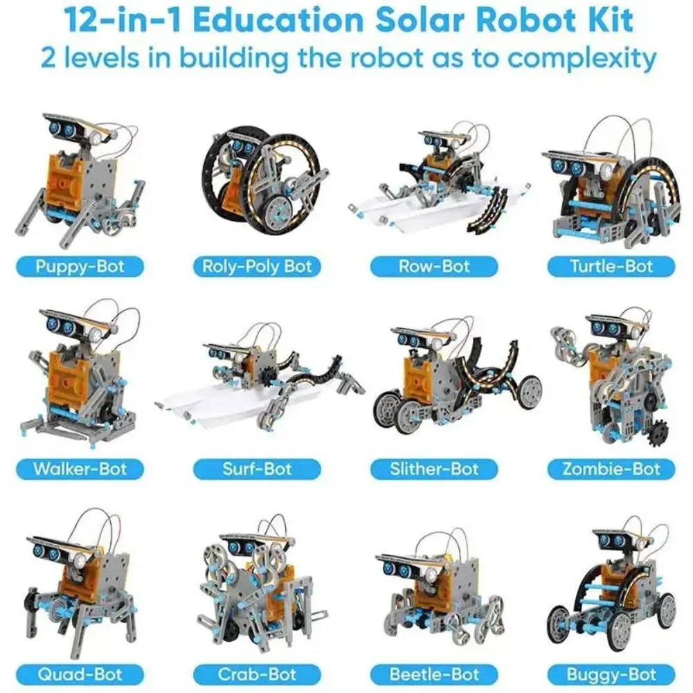 13 in 1 Solar Powered Robot Sc - đánh giá và giá Diy Electronics Tool Kit