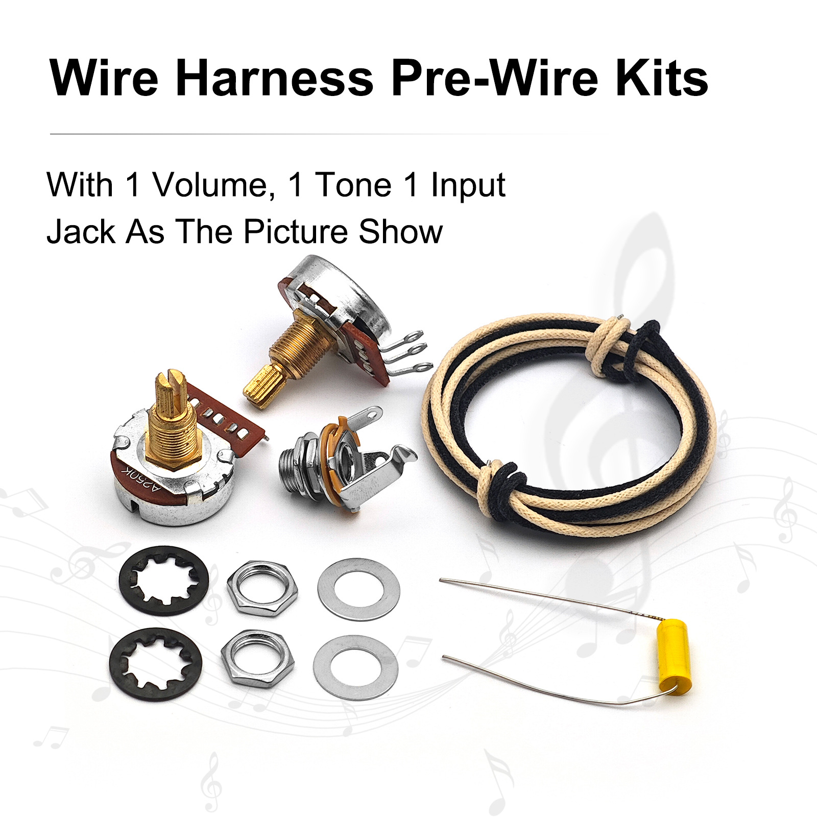Bass DIY Wiring Harness1 Volum - đánh giá và giá Diy Guitar Electronics Kit