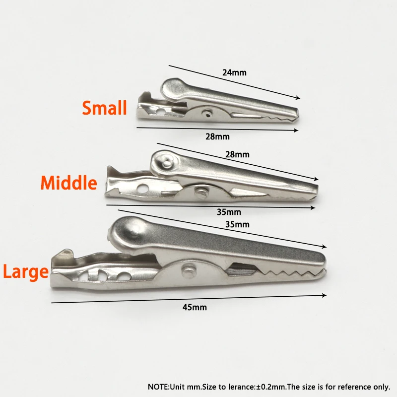 28 35 45Mm Kim Loại Kẹp Cá Sấu - đánh giá và giá Crocodile Clip Set